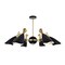 Cwi Lighting Rolin 12 Light Down Chandelier With Matte Black & Satin Gold Finish 1016P43-6-129 - alternate 1